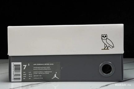 Retro White Jordan 8 OVO 1101